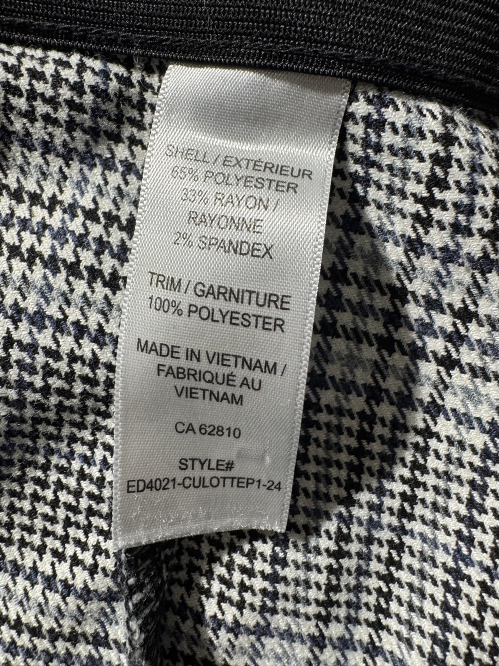 Ricki's Plaid Wide Leg Cropped Pants Size 18 - Picture 13 of 13